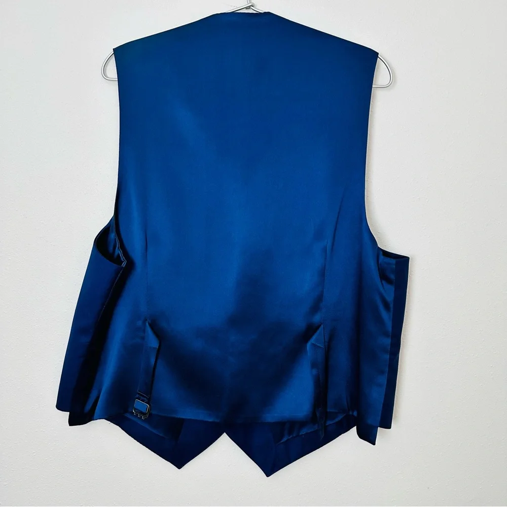 Icon Satin royal blue formal vest